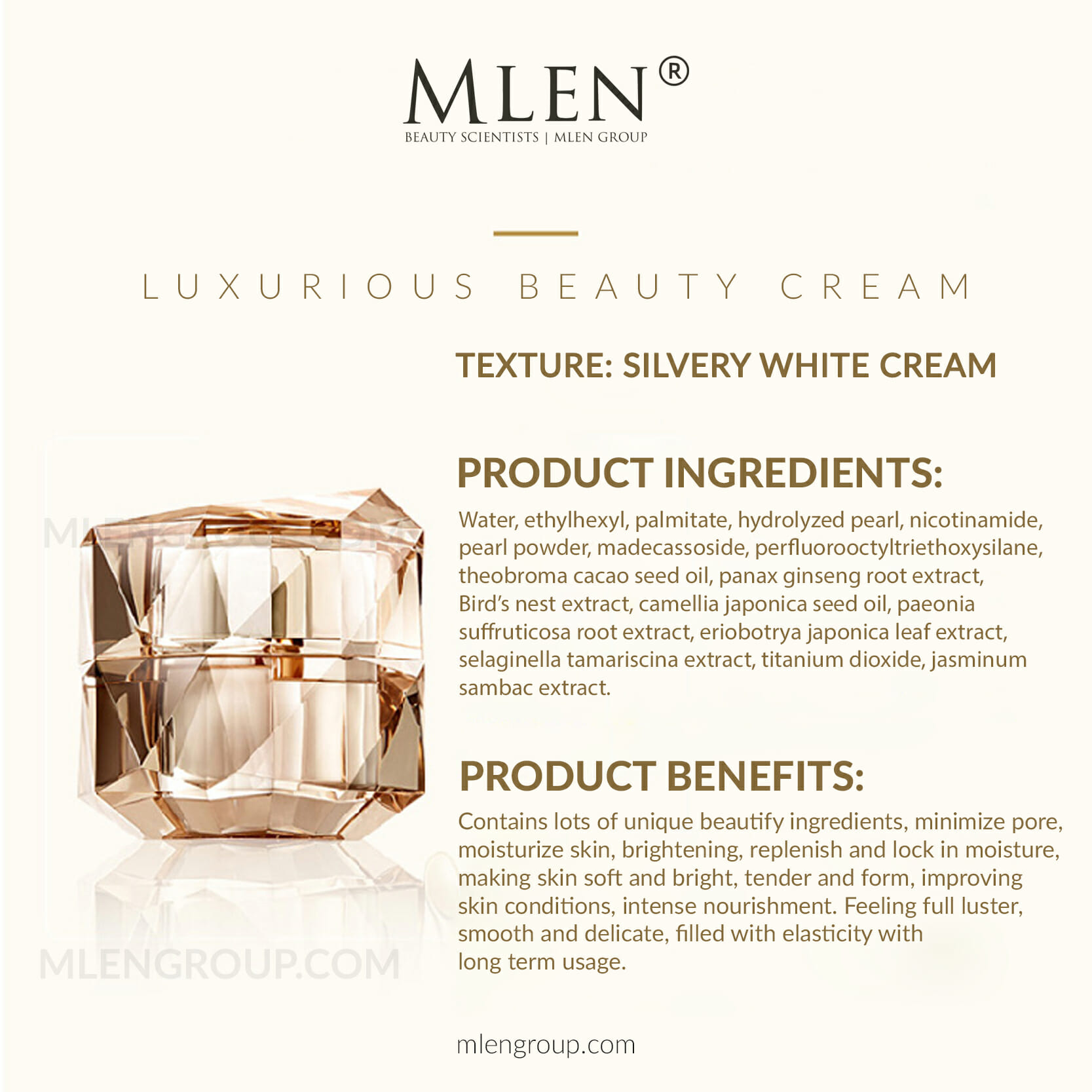 mlen group mlen exclusive set d luxurious beauty cream 2