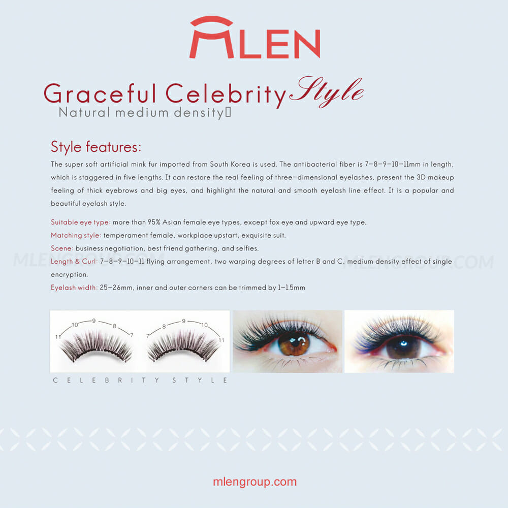 mlen group mlen magnetic eyelashes graceful celebrity style 08