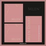 mlen group mlen pink box exclusive vip set (duo lashes style) 2
