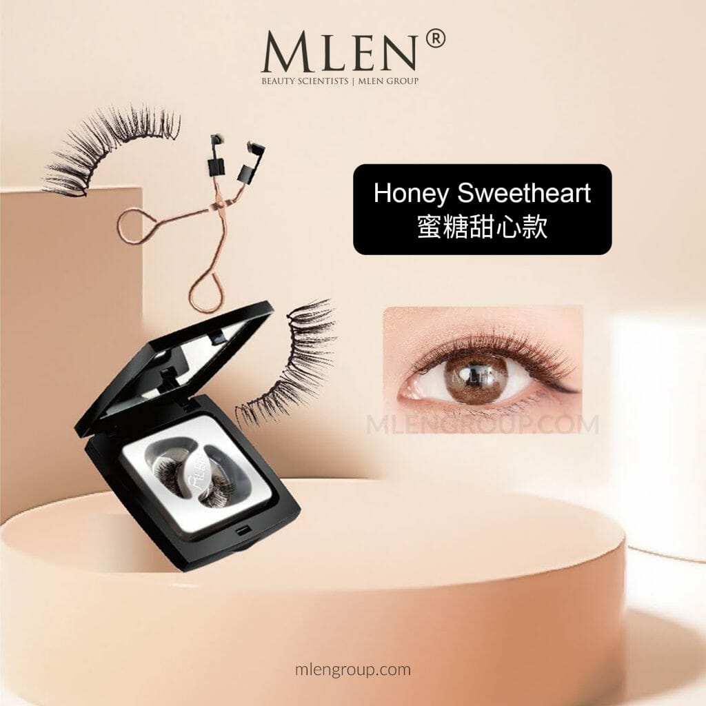 mlen group mlen magnetic eyelashes honey sweetheart 01