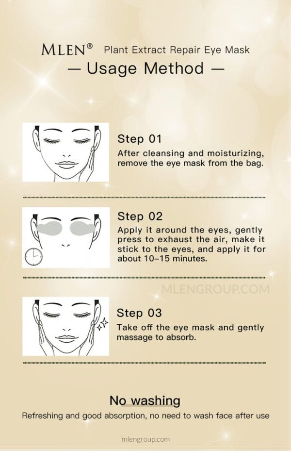 mlen plant extract repair eye mask 05 mlen plant extract repair eye mask 05