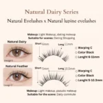 mlen natural series magnetic eyeliner eyelashes